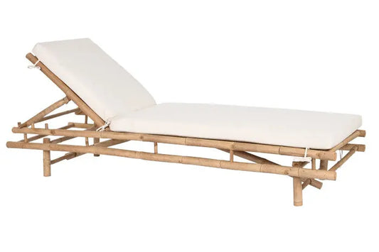Tumbona Bambú con cojín MAENA HOME