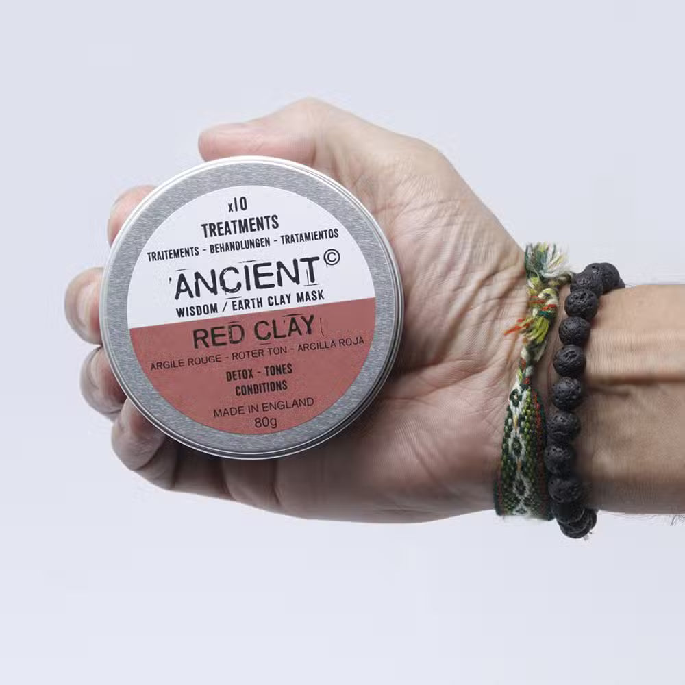 Kit Cuidado Facial Piel Normal: Aceite Tonificante, Arcilla Roja y Mini Rodillo de Cuarzo