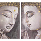 Set de 2 cuadros Buda Lienzo