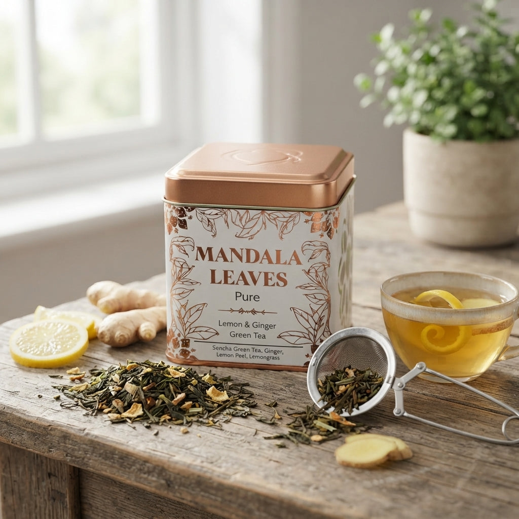 Té Verde con Limón y Jengibre Orgánico - Infusión Sencha 50g
