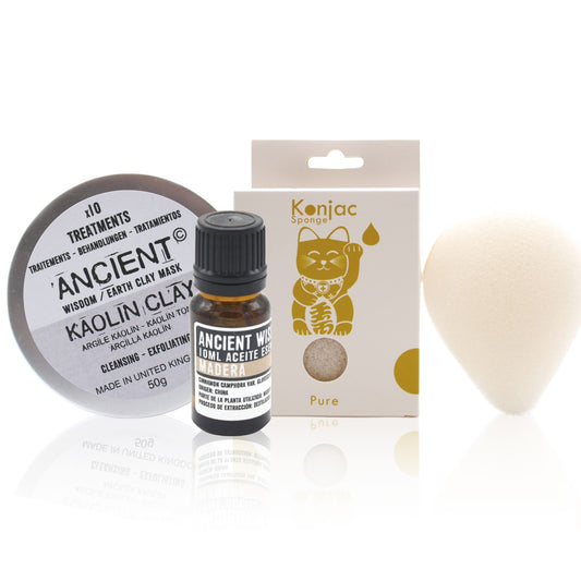 Esponja Konjac Natural, Arcilla y Aceite Esencial AW Dropship España