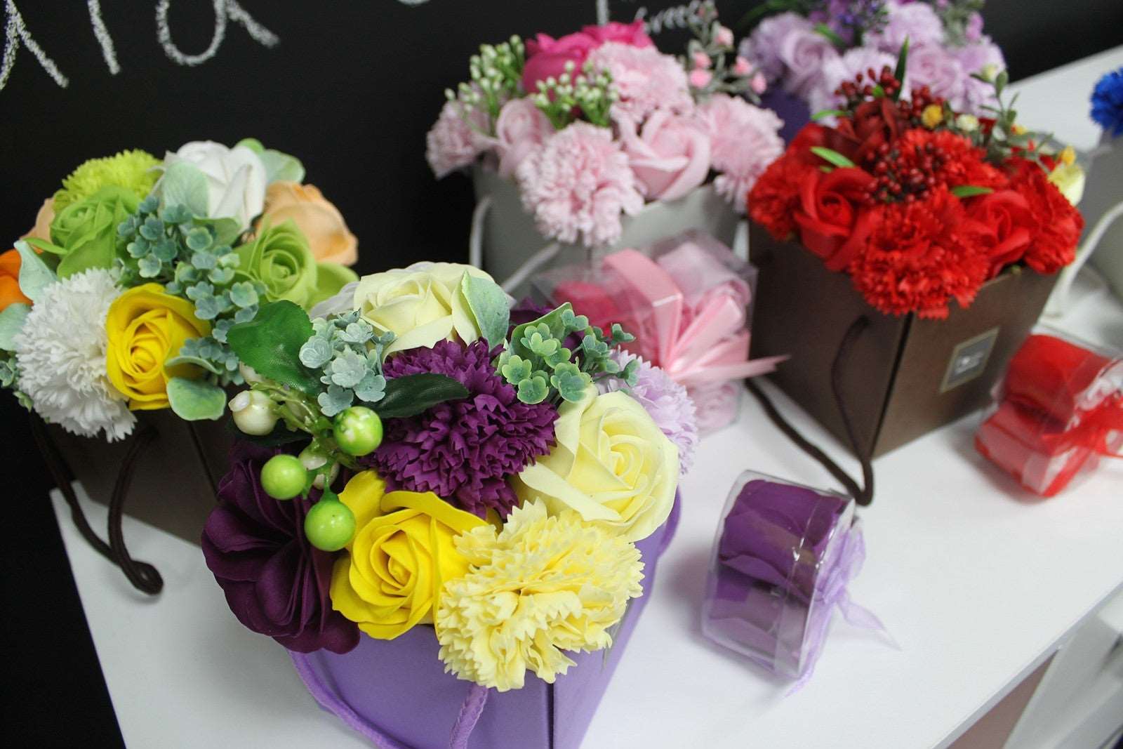 Bouquet Flores Jabón-Flores de Primavera