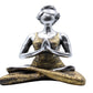 Yoga Lady Figure -  Silver & Gold 24cm - MAENA HOME