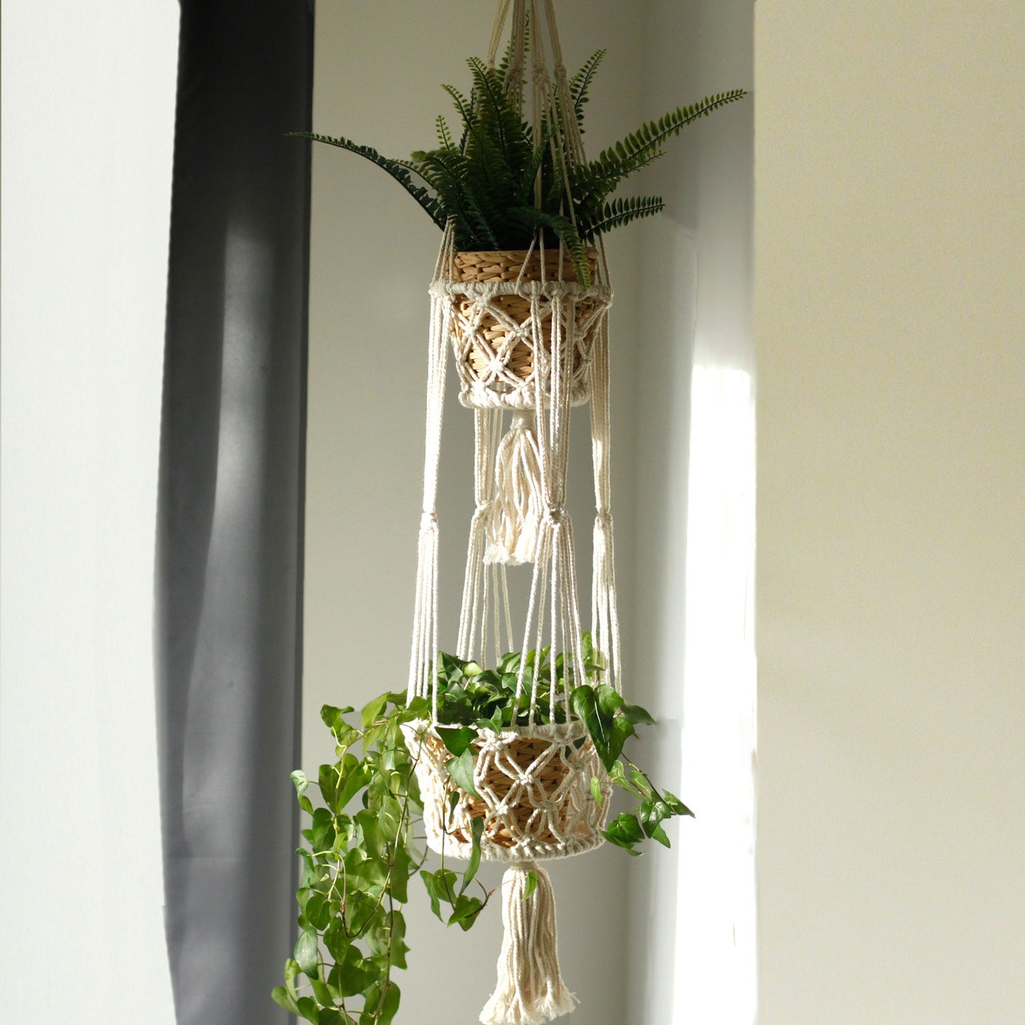 Macetero de Macrame - Doble - MAENA HOME