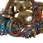 Figura resina Buda multicolor