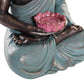 Figura resina Buda turquesa