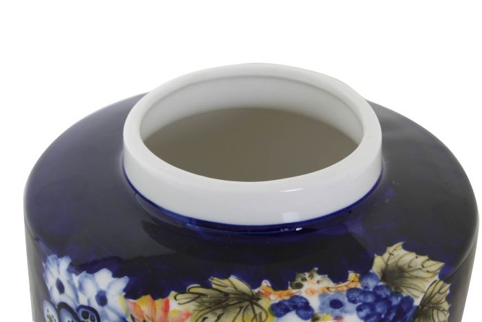 Jarrón porcelana cara multicolor