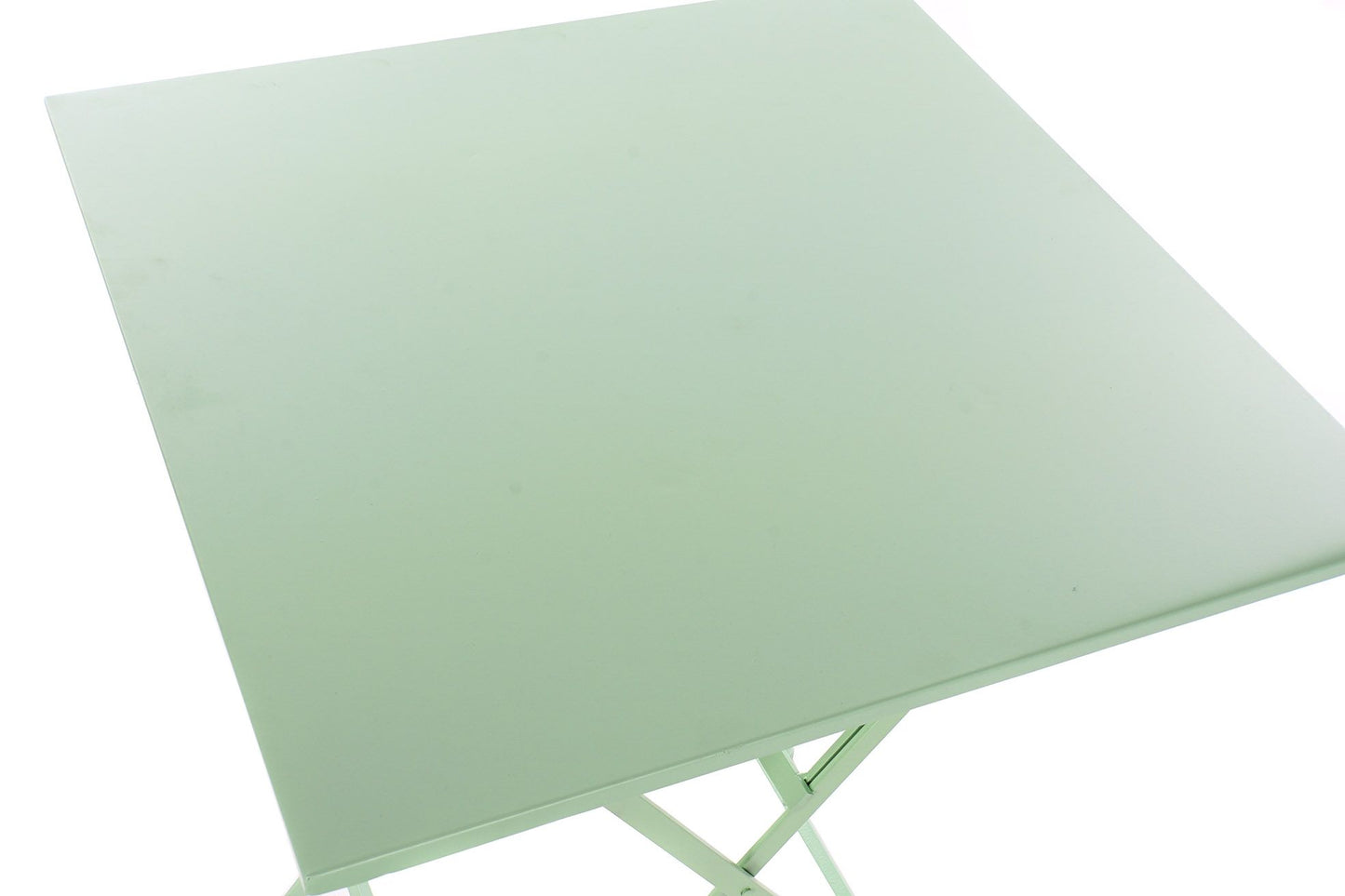Mesa set de 3 piezas plegable- verde menta