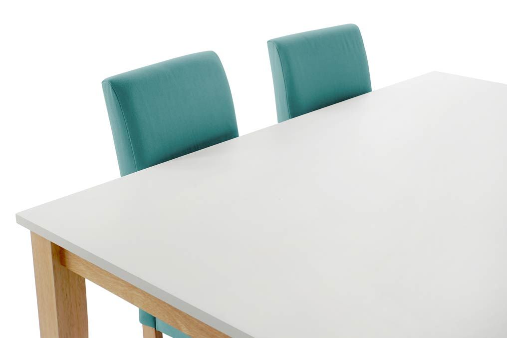 Mesa comedor roble poliéster Set 6