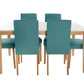 Mesa comedor roble poliéster Set 6