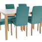 Mesa comedor roble poliéster Set 6