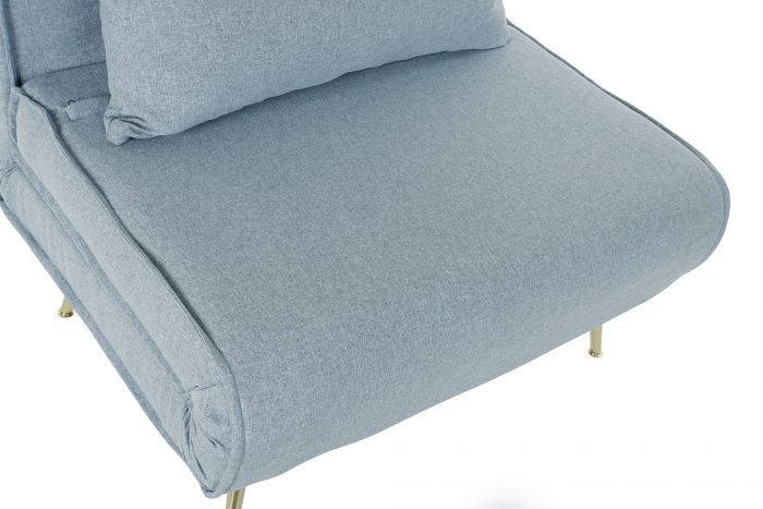 Sofá cama sillón  azul celeste