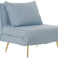 Sofá cama sillón  azul celeste