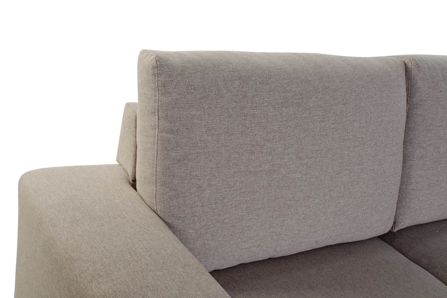 Sofá poliéster Chaiselongue gris oscuro