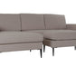 Sofá poliéster Chaiselongue gris oscuro