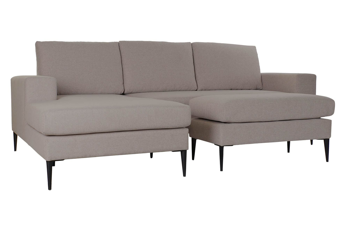 Sofá poliéster Chaiselongue gris oscuro