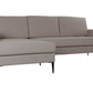 Sofá poliéster Chaiselongue gris oscuro