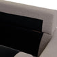 Sofá poliéster Chaiselongue gris oscuro