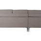 Sofá poliéster Chaiselongue gris oscuro