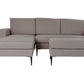 Sofá poliéster Chaiselongue gris oscuro