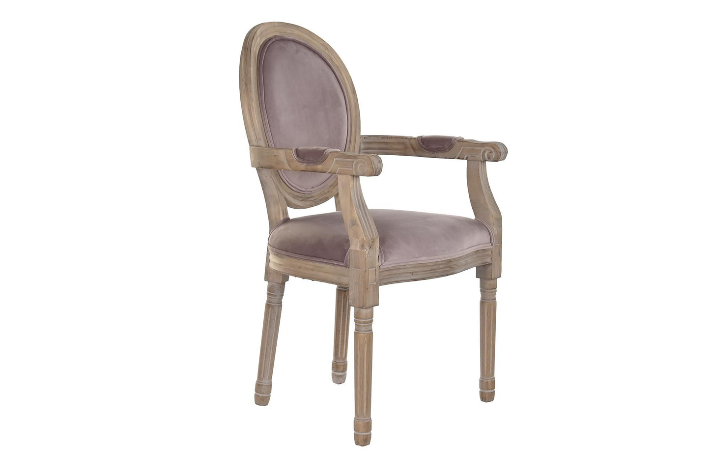 Set de 2 sillas Trad Louis XVI rosa