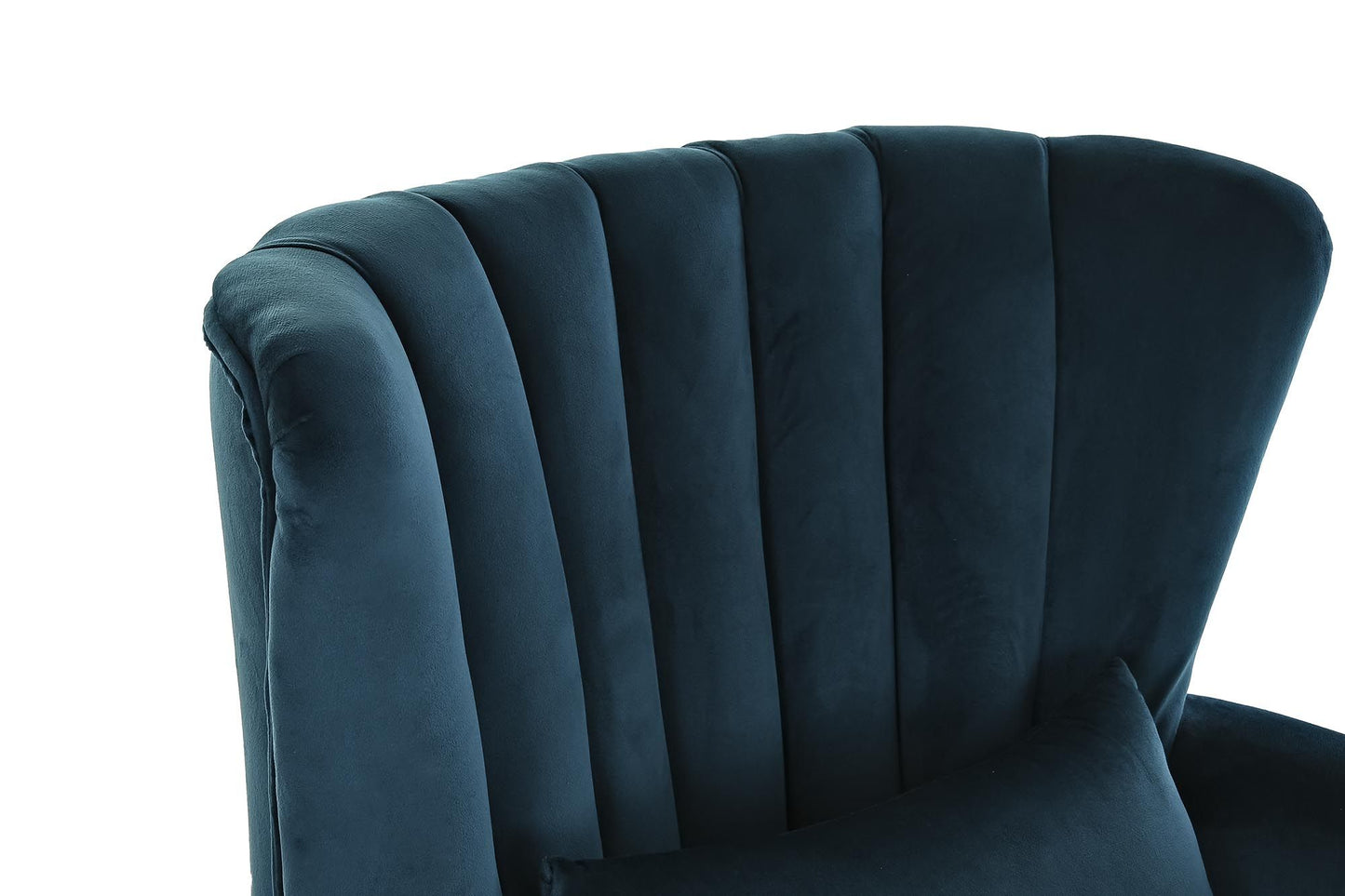 Sillón Velvet Rubberwood Cojín turquesa