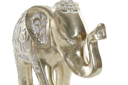 Figura resina Elefante Dorado