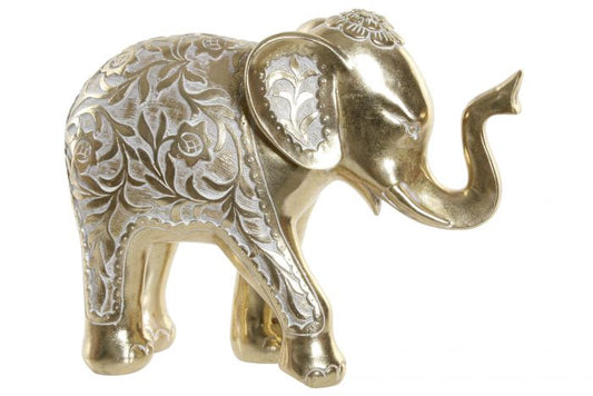 Figura resina Elefante Dorado