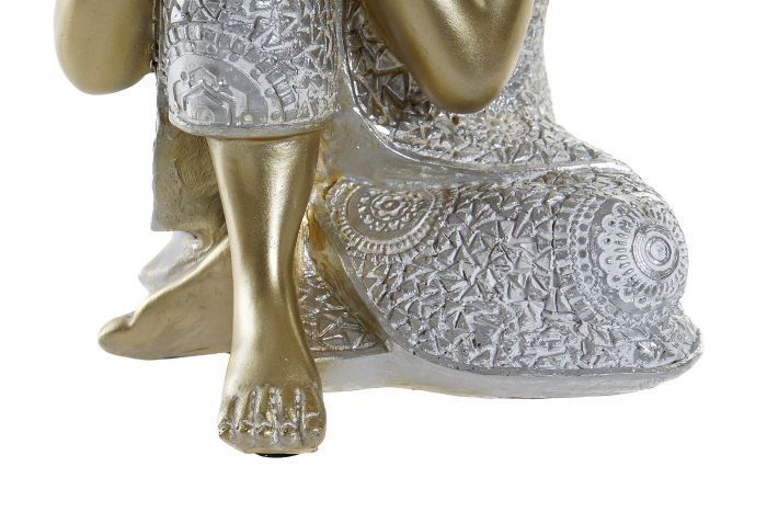 Figura resina Buda dorado