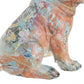 Figura resina perro multicolor