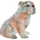 Figura resina perro multicolor